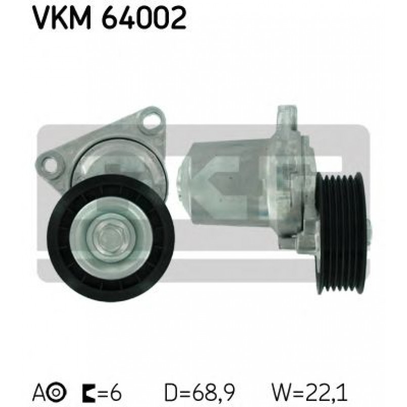 VKM 64002 SKF Натягувач поліклинового ременя